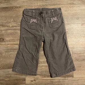 Janie and Jack pants size 6-12 month gray. Super soft material! Vintage pink tag
